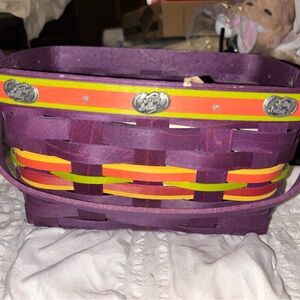 Longaberger RARE Jelly Belly Event Basket Protector and Jelly Bean